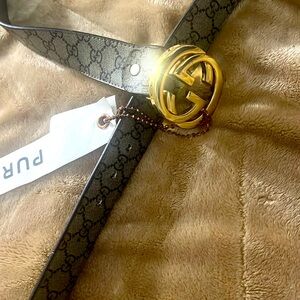 Double G buckle belt